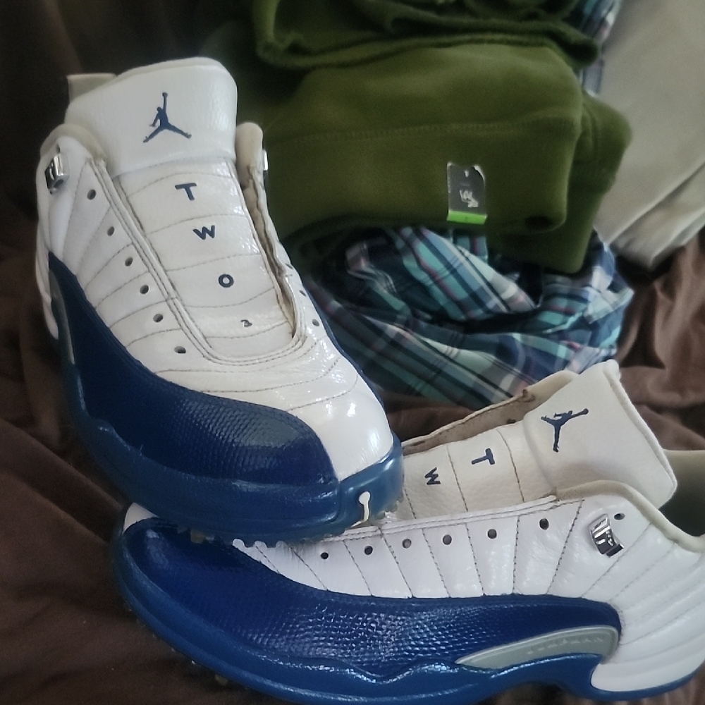 Air Jordan White Blue. Golf Shoes